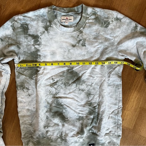American Giant Green Tie Dye Sweatshirt and Pants Set - Picture 5 of 8